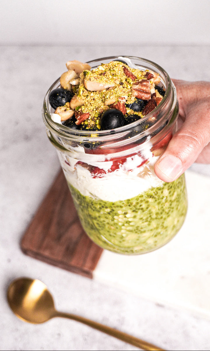MATCHA OVERNIGHT OATS RECIPE